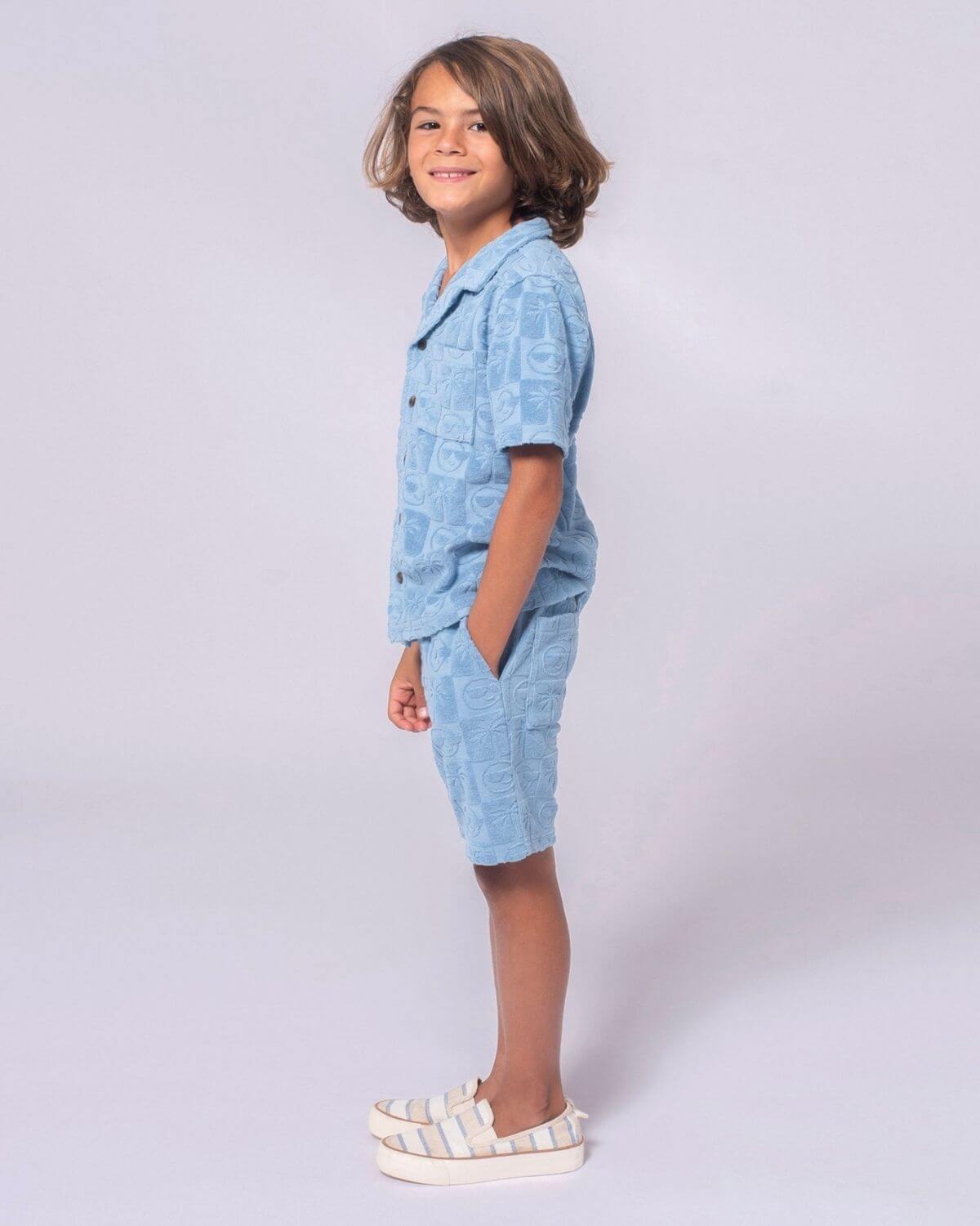 Blue Resort Terry Shirt
