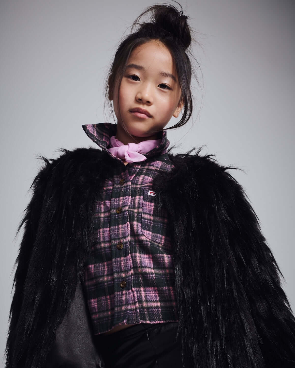 Black Faux Fur Coat