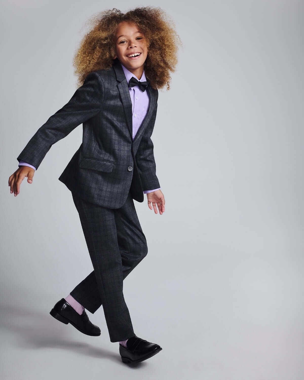 Gentleman's Plaid Stretchy Suit Pants