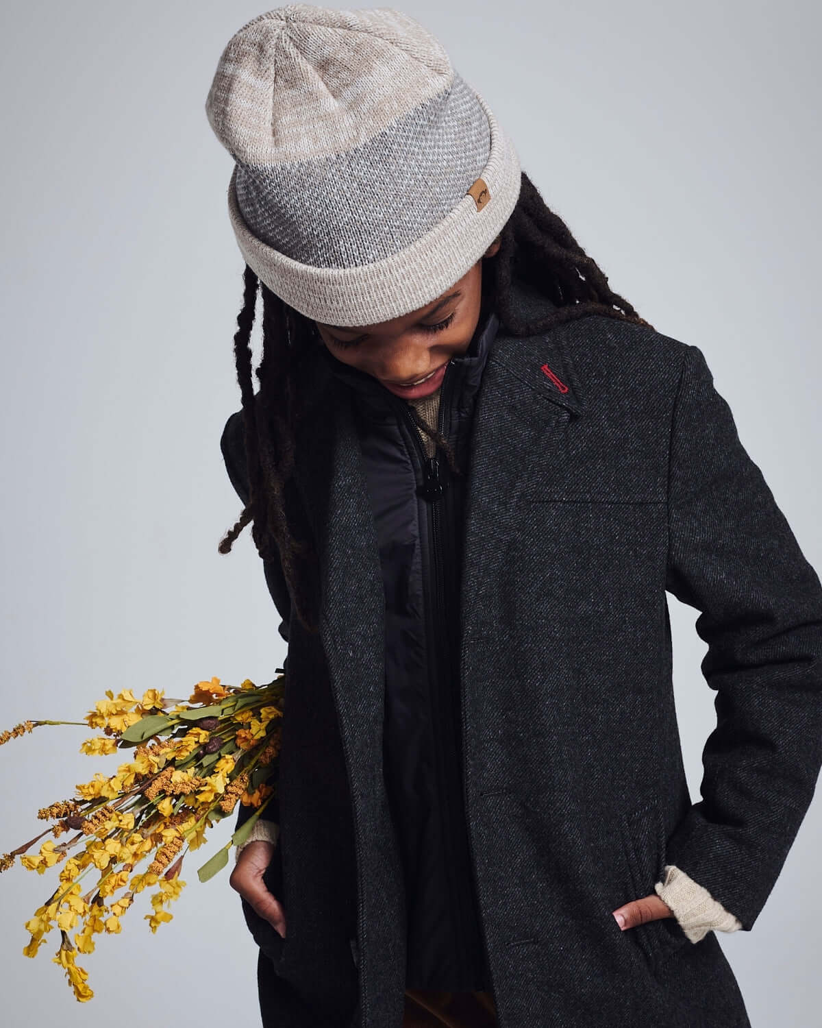 Heather Oatmeal Levi Hat