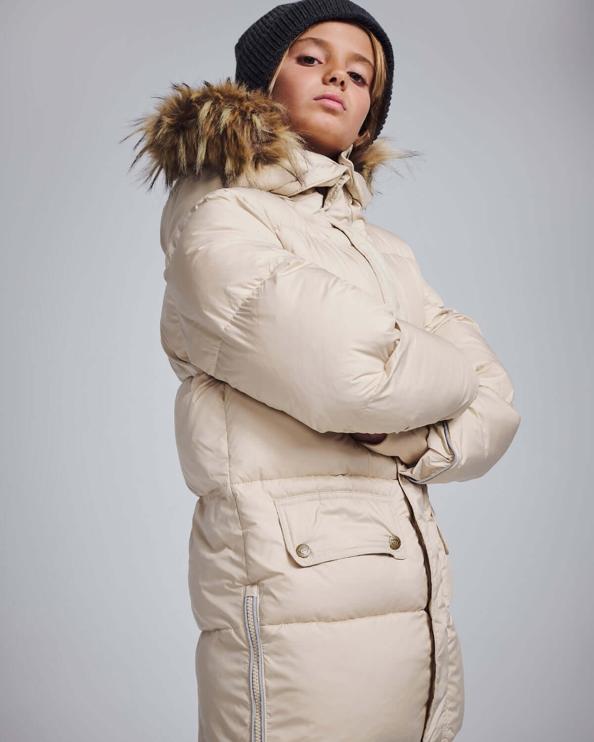 Ivory Expedition Puffer Coat