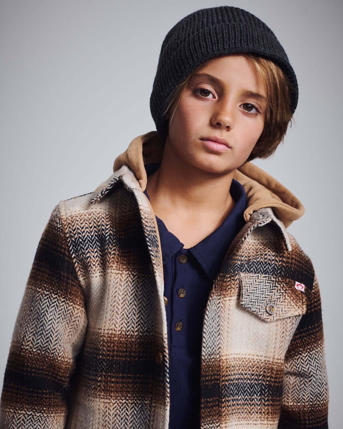 Lumber Plaid Glen Flannel Hoodie