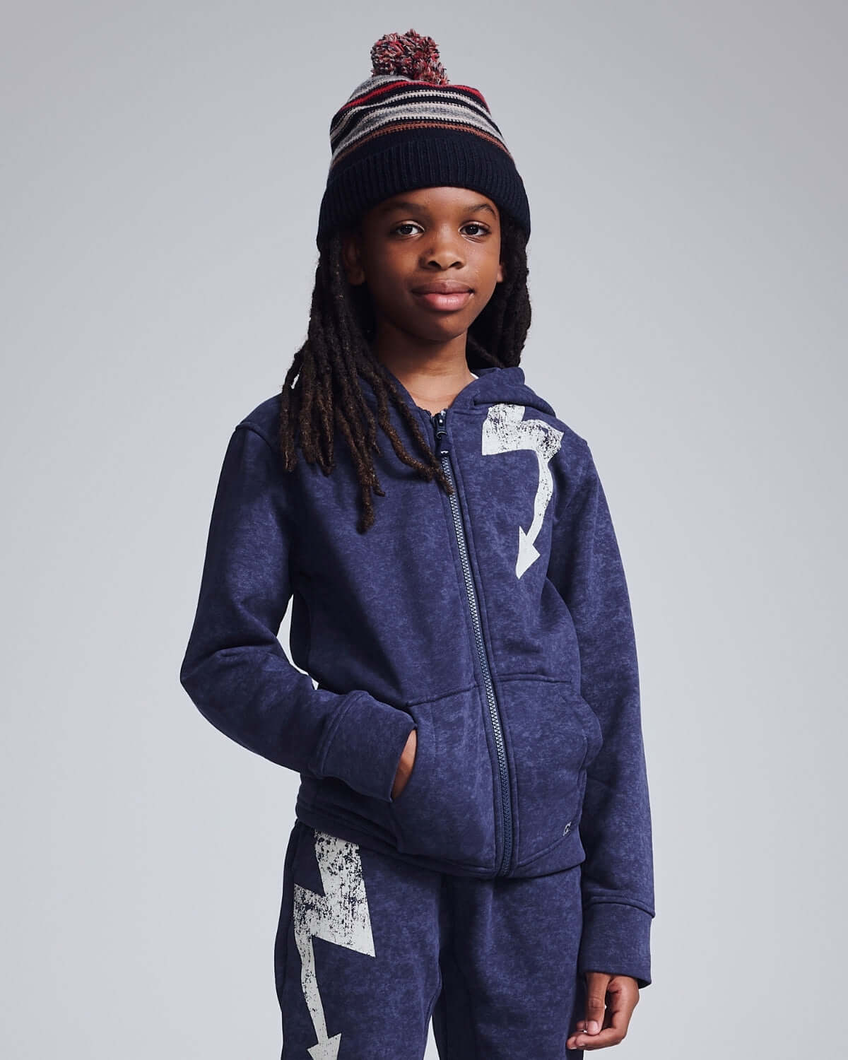 Navy Blue Wind Hat