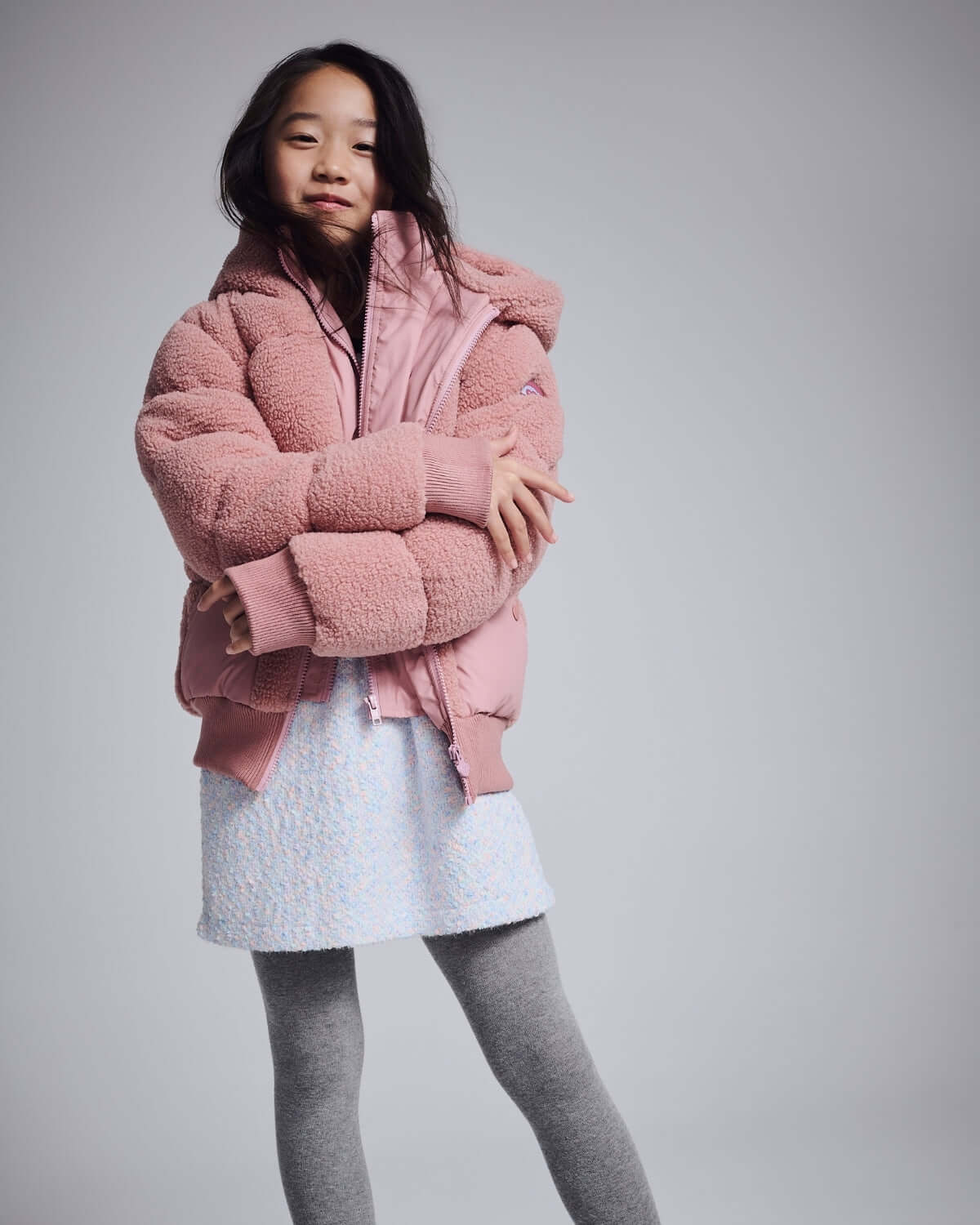 Pink Teddy Puffer Coat