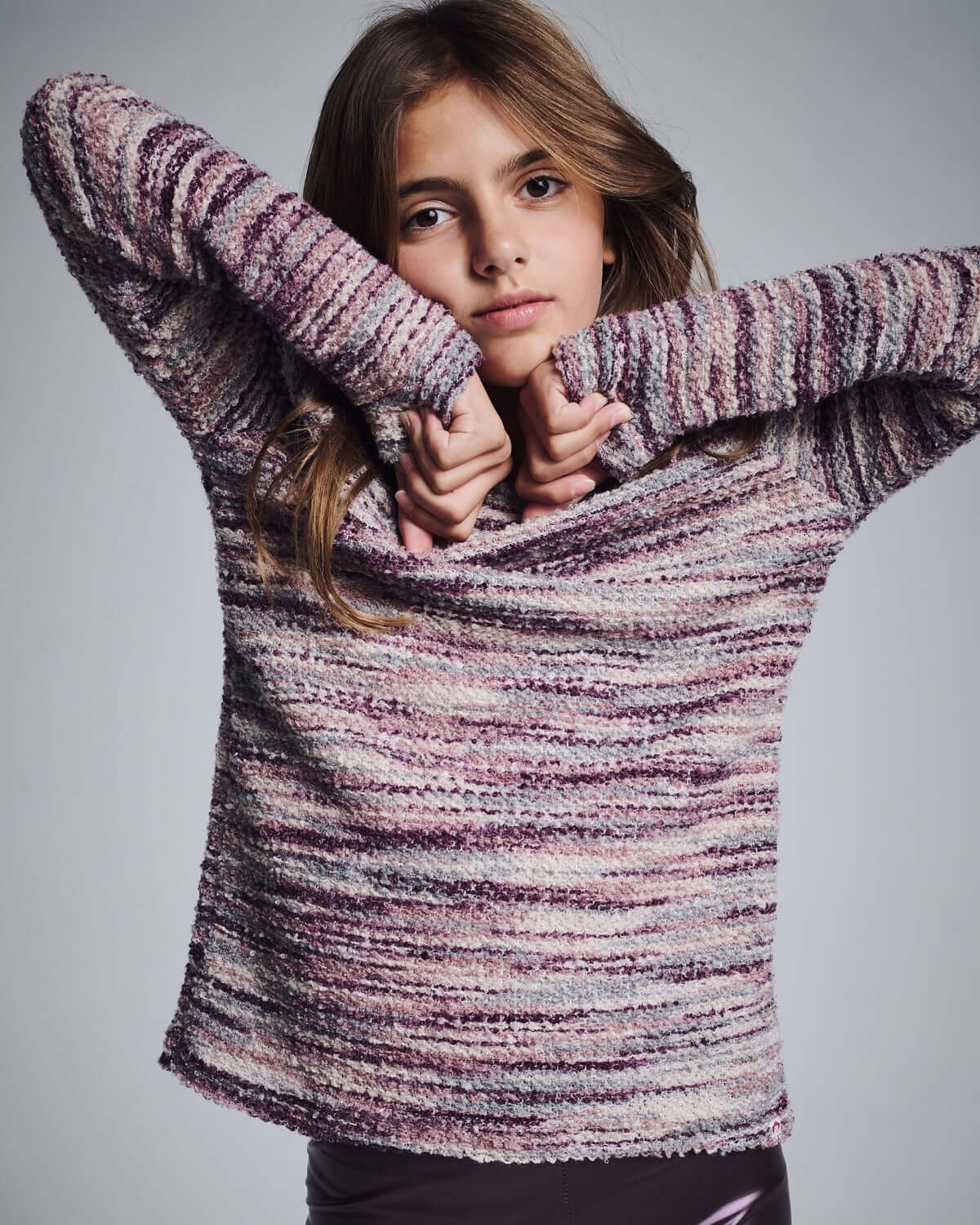 Purple Mix Boucle Ruslana Top