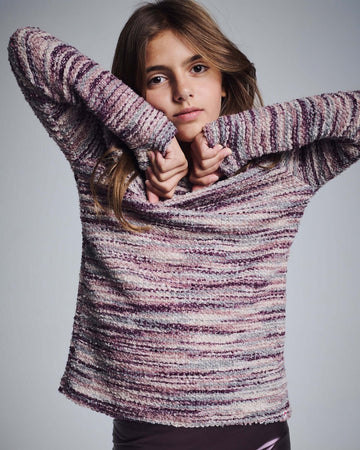 Purple Mix Boucle Ruslana Top