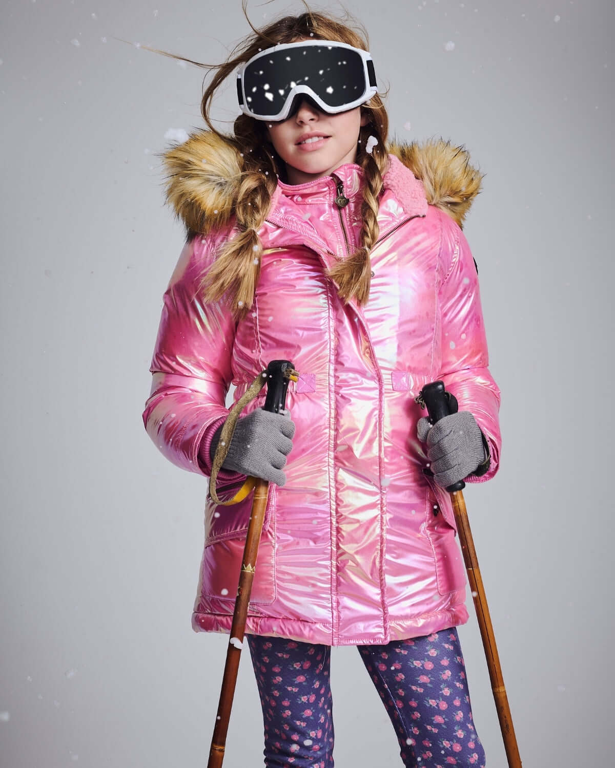 Radiant Pink Middie Puffer Coat