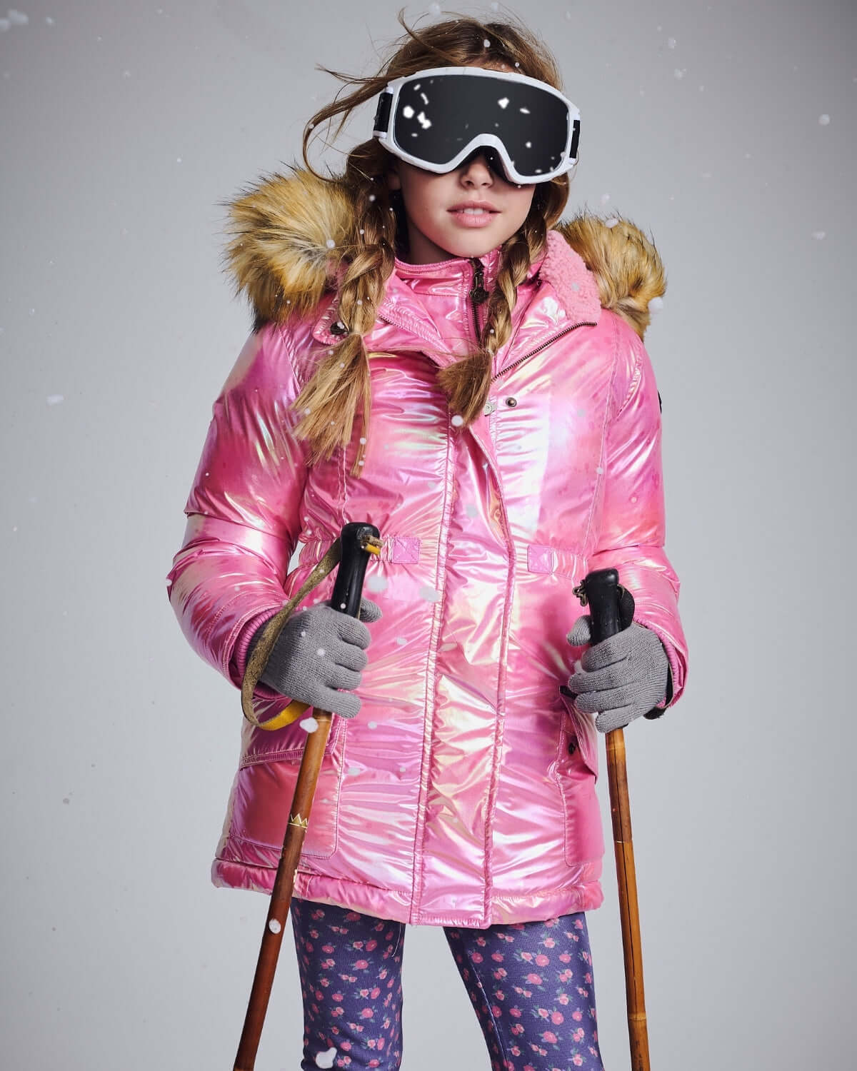 Radiant Pink Middie Puffer Coat