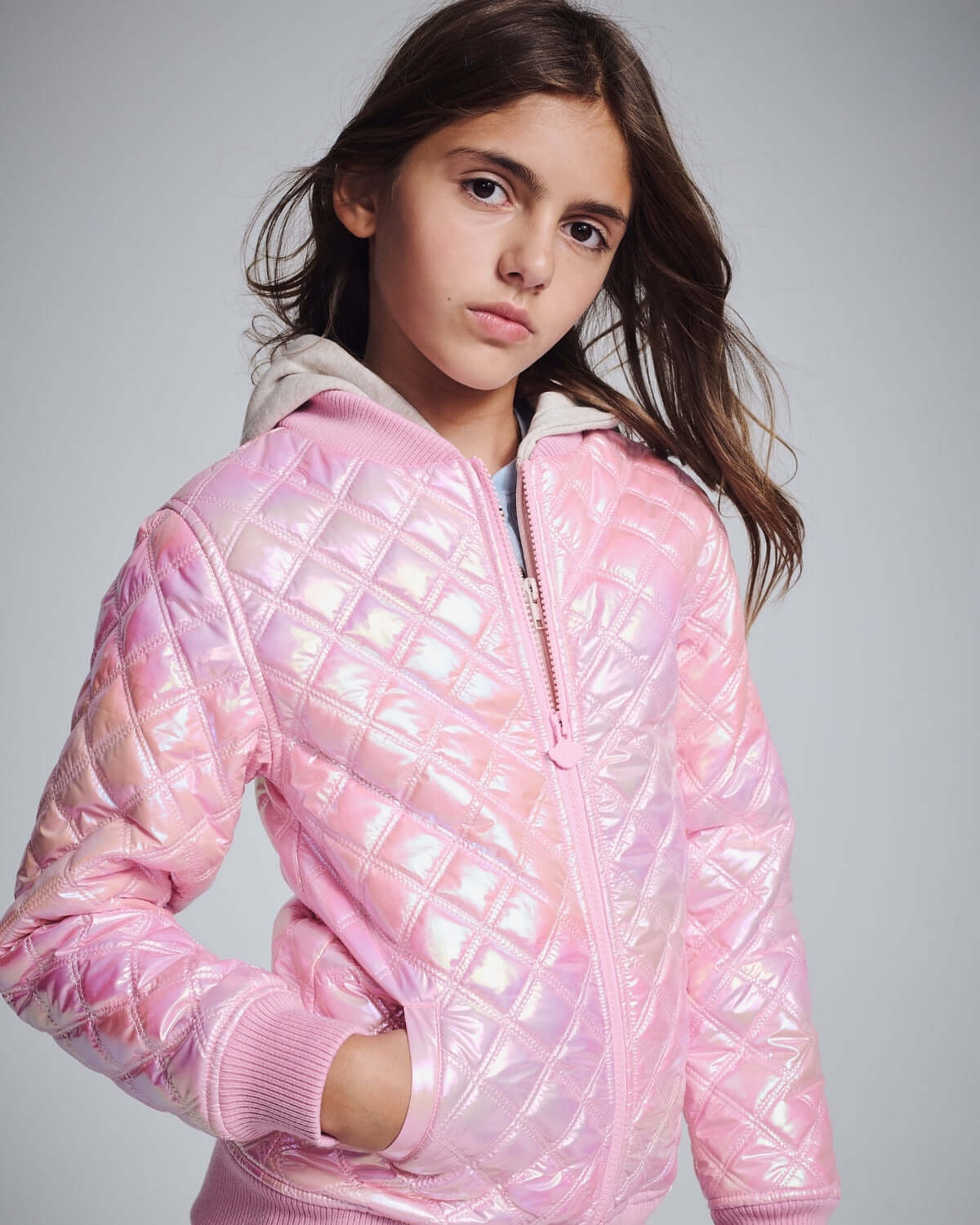 Pink Shine Bomber Jacket