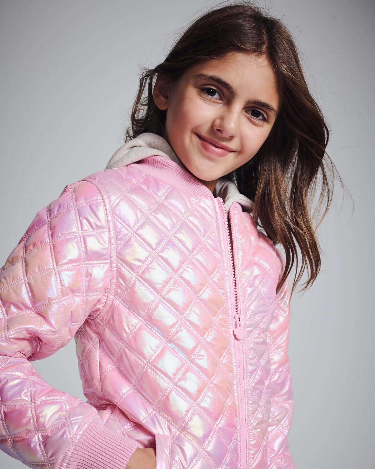 Pink Shine Bomber Jacket
