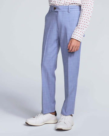 Pacific Blue Stretchy Mod Suit Pants