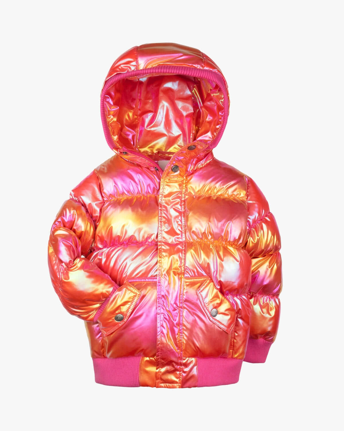 Citrus Sparkle Puffy Coat