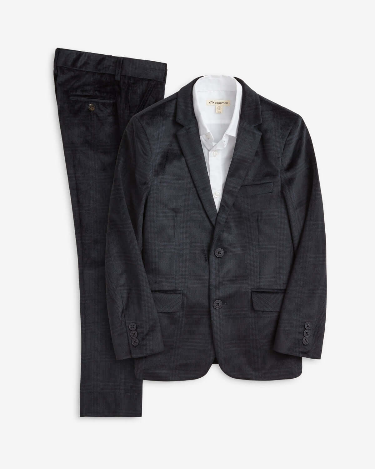 Midnight Velvet Plaid Suit