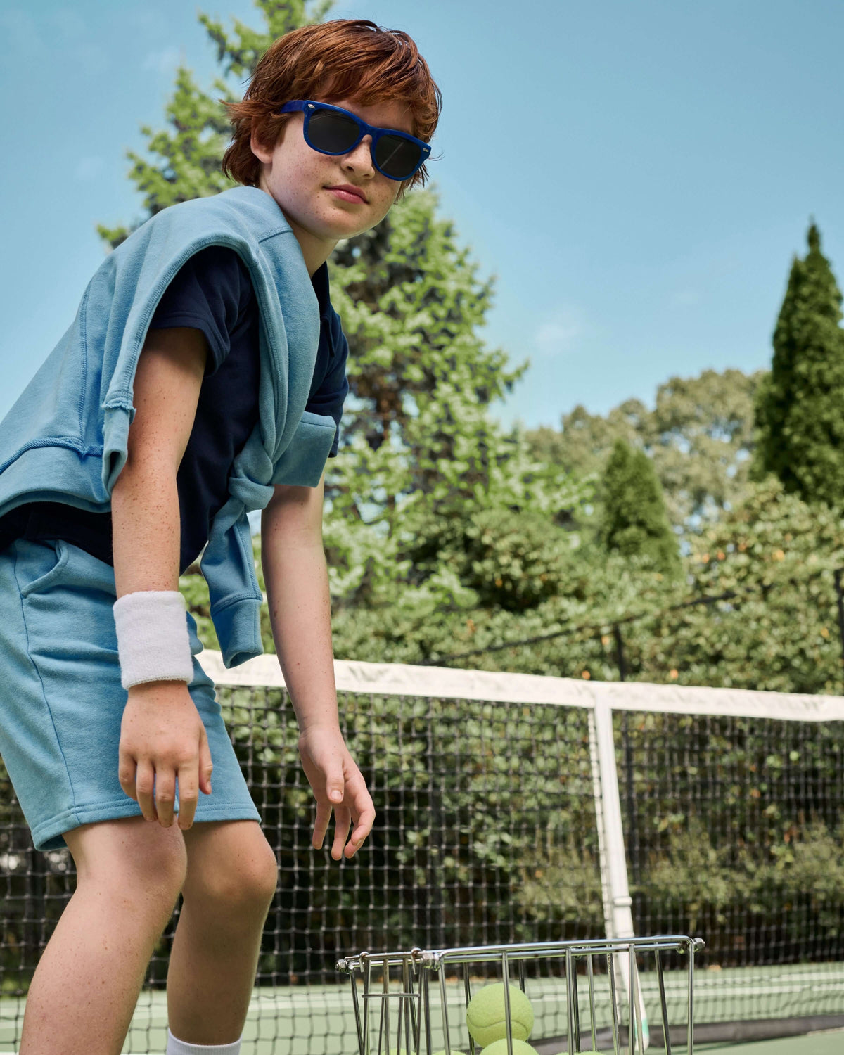 Washed Blue Preston Shorts