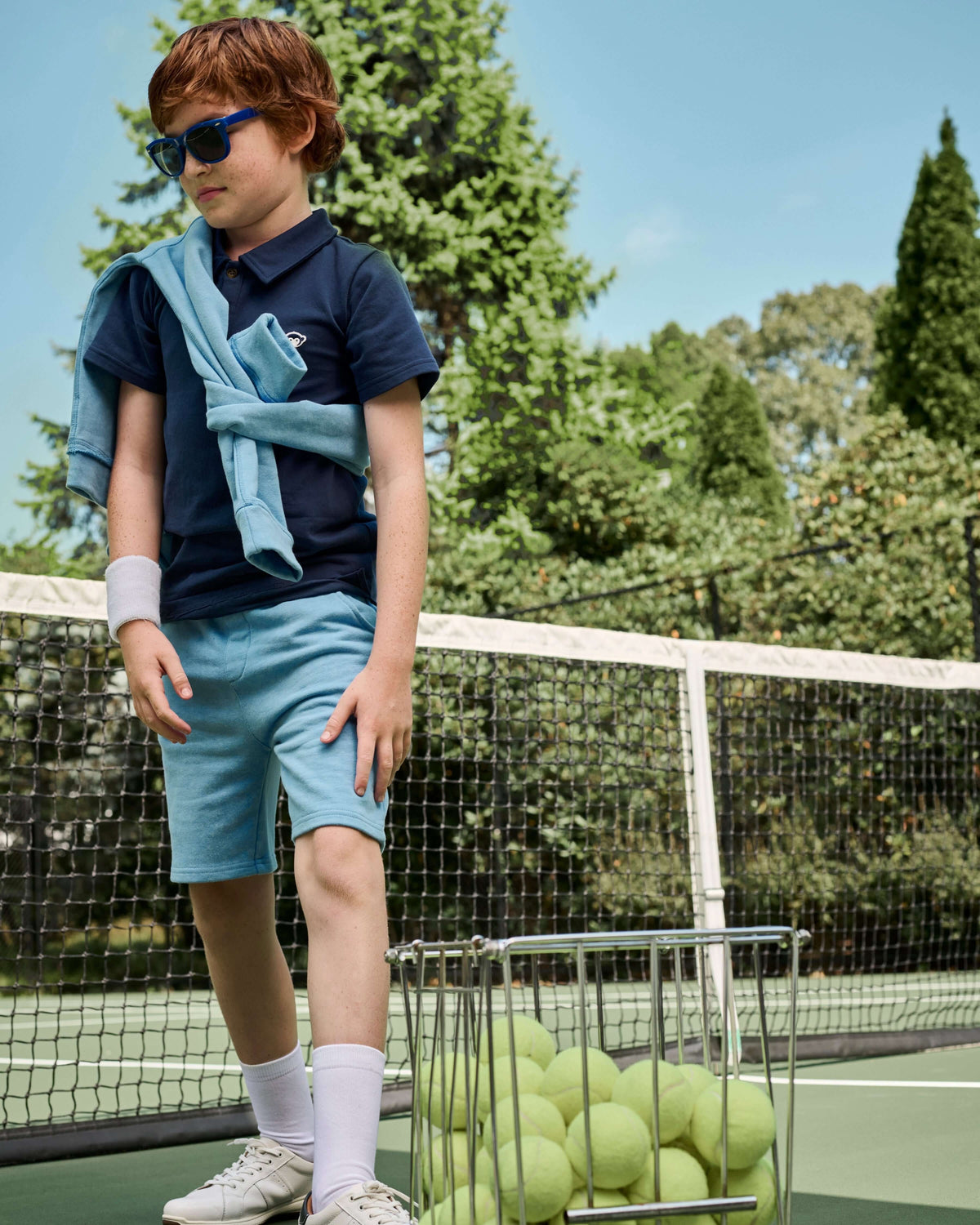 Washed Blue Preston Shorts