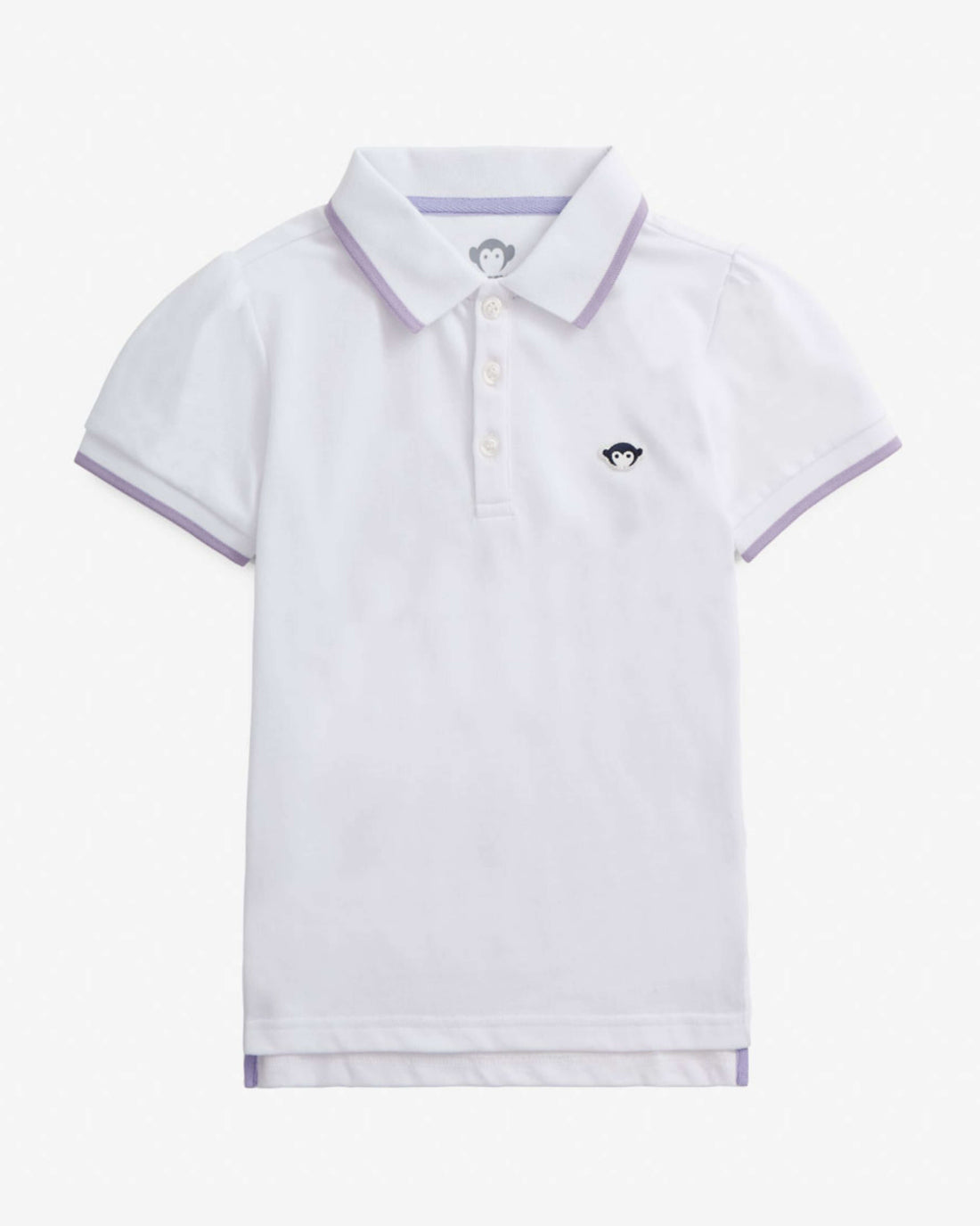 White Puff Sleeve Polo