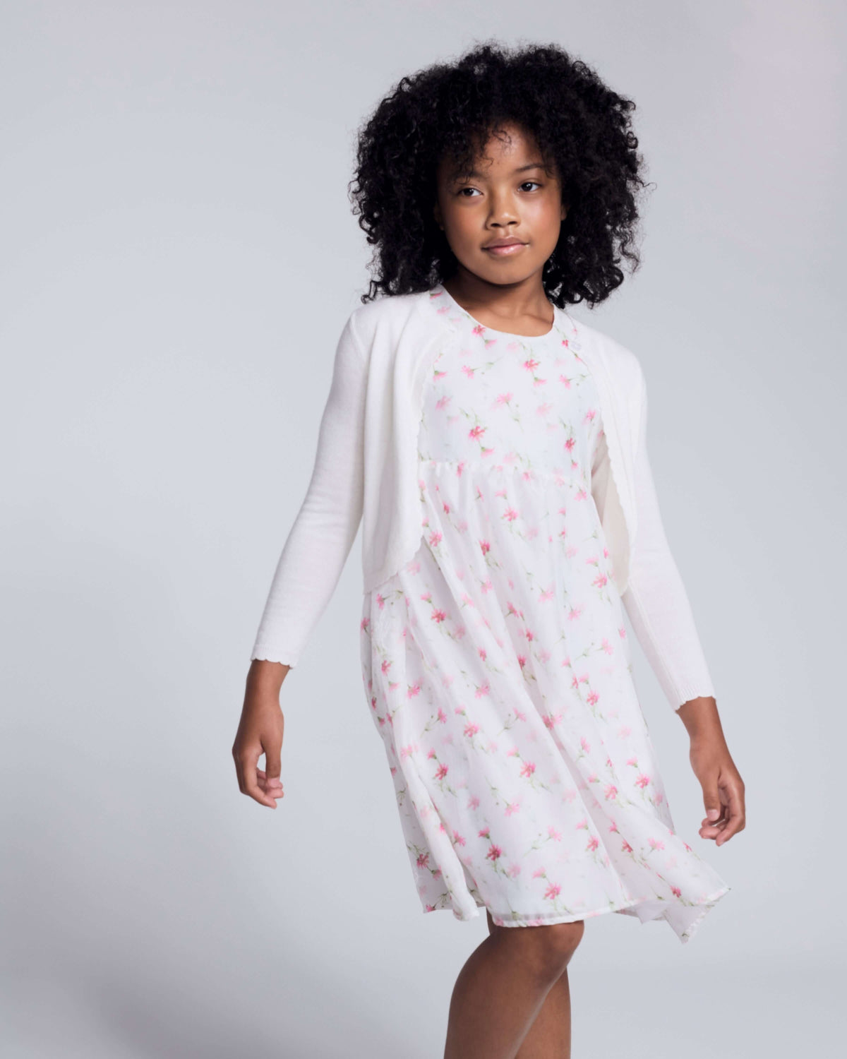 White Rose Empire Dress