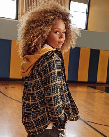 Evergreen Check Glen Flannel Hoodie