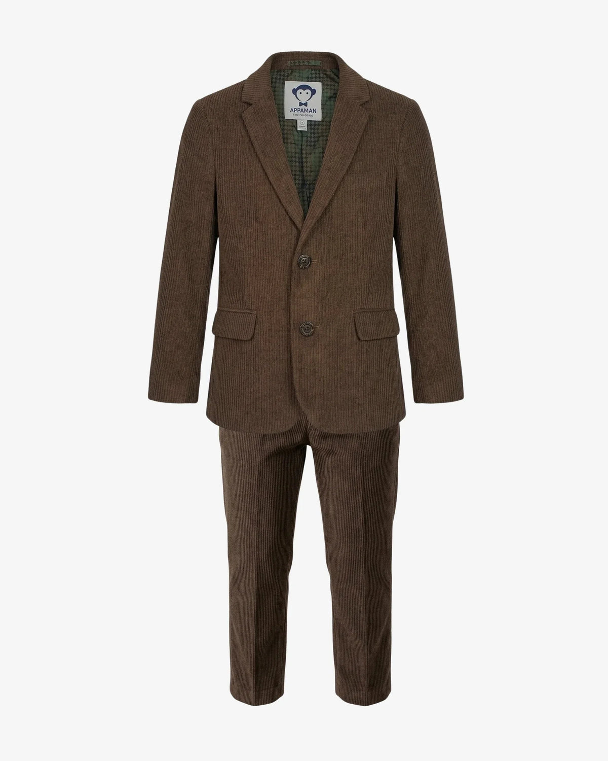 Mocha Corduroy Mod Suit