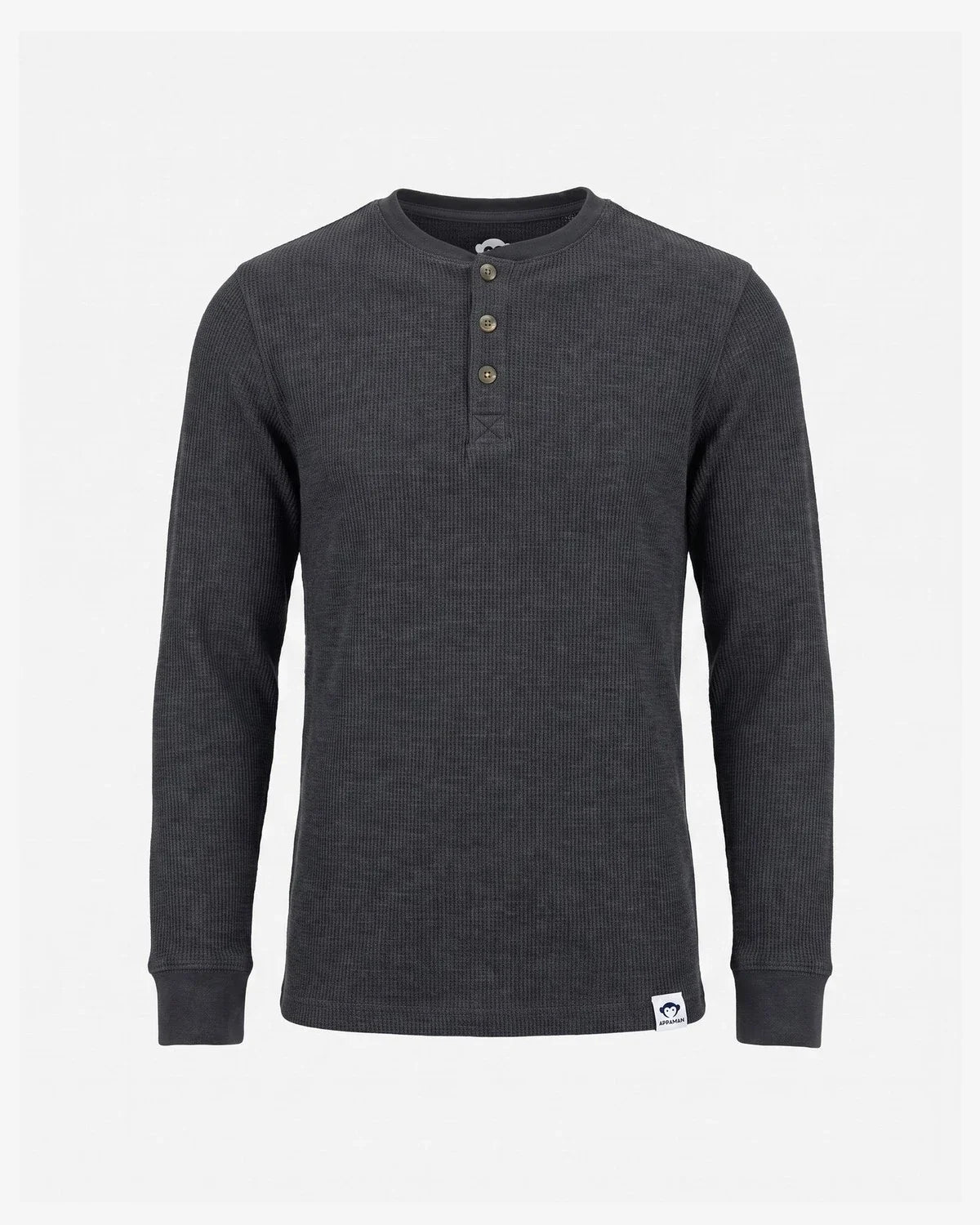 Black Craftsman Thermal Henley
