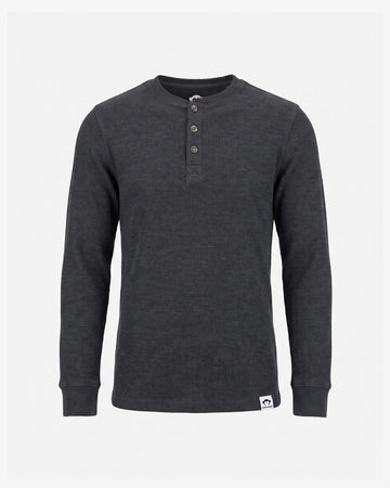 Black Craftsman Thermal Henley