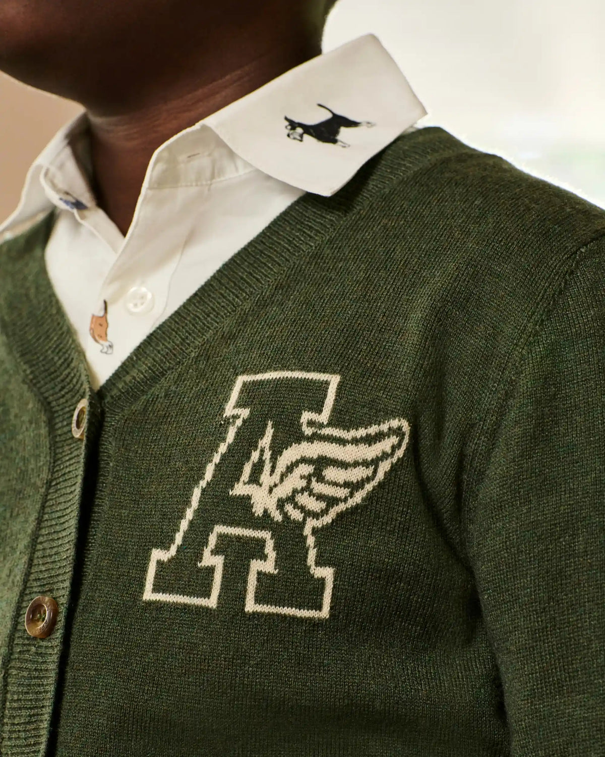 Hunter Green Obi Cardigan