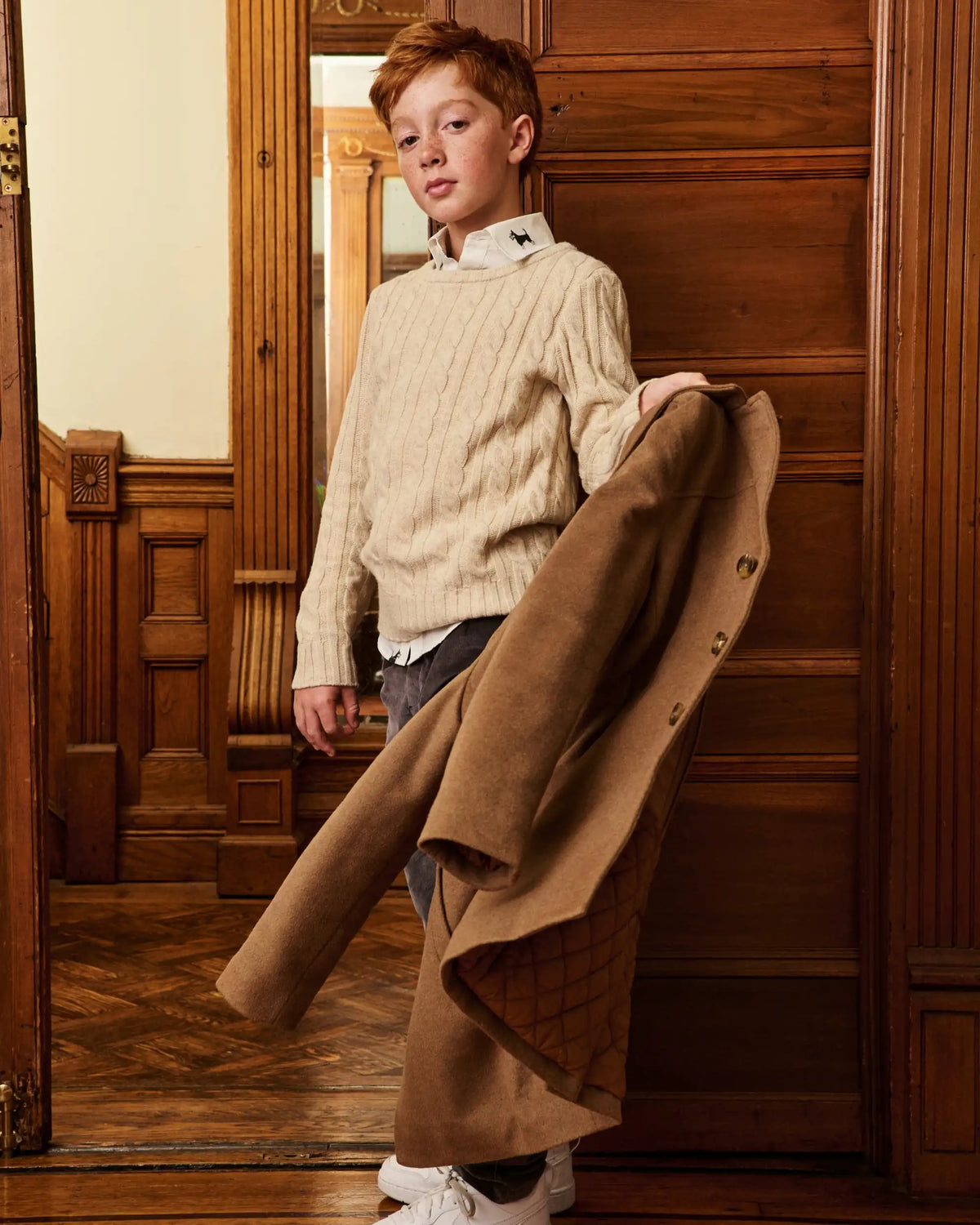 Winter White Fisherman Sweater