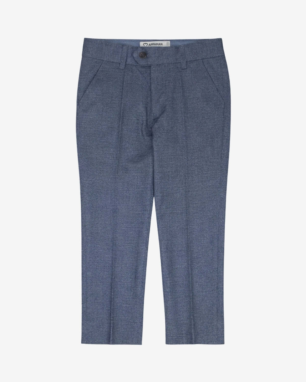 Indigo Chambray Stretchy Mod Suit
