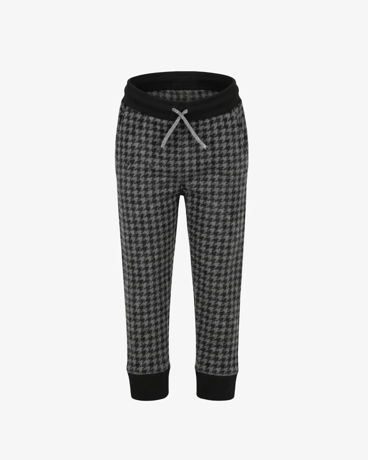 Black Houndstooth Rest Day Sweatpants