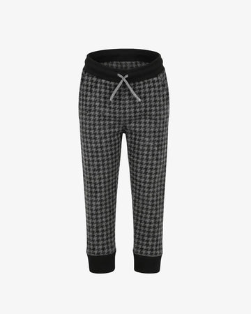 Black Houndstooth Rest Day Sweatpants
