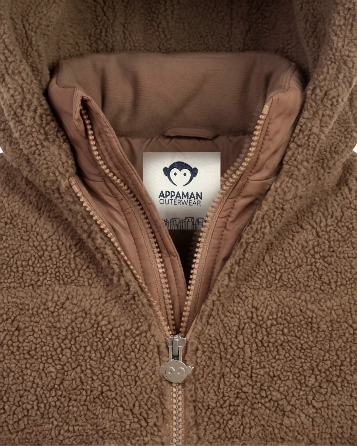 Chocolate Brown Teddy Puffer Coat