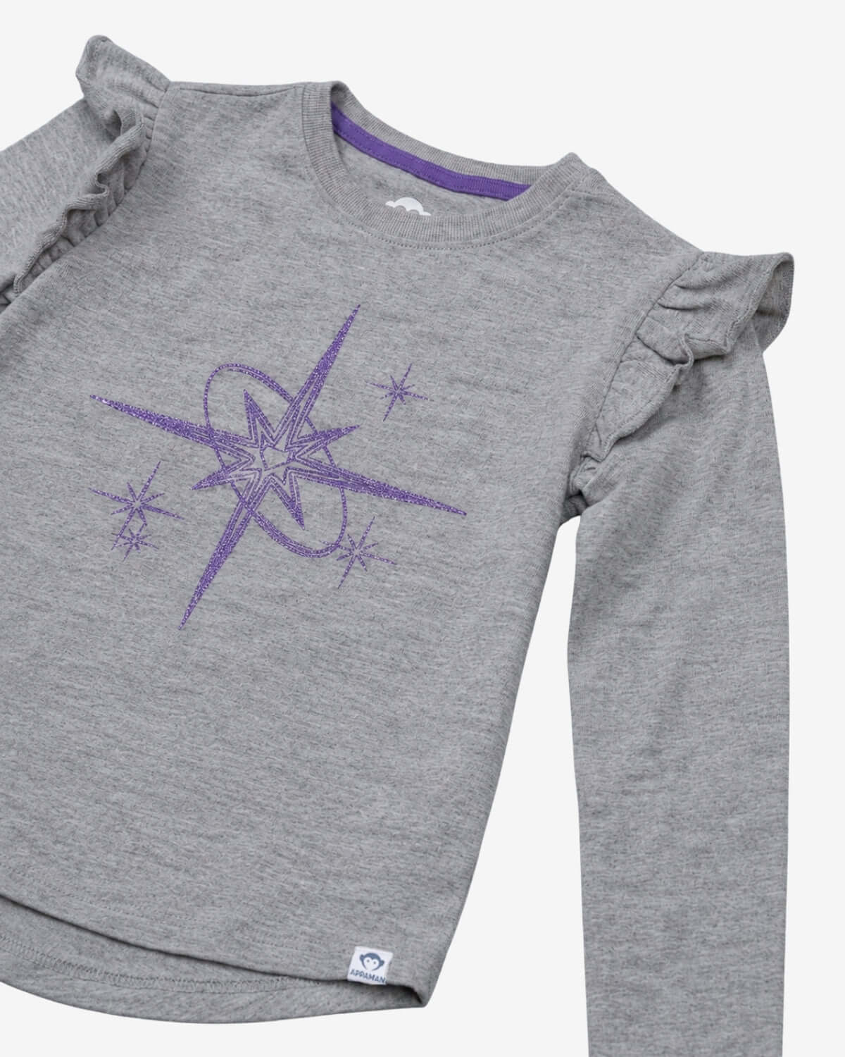 Heather Grey Ruffle Tee