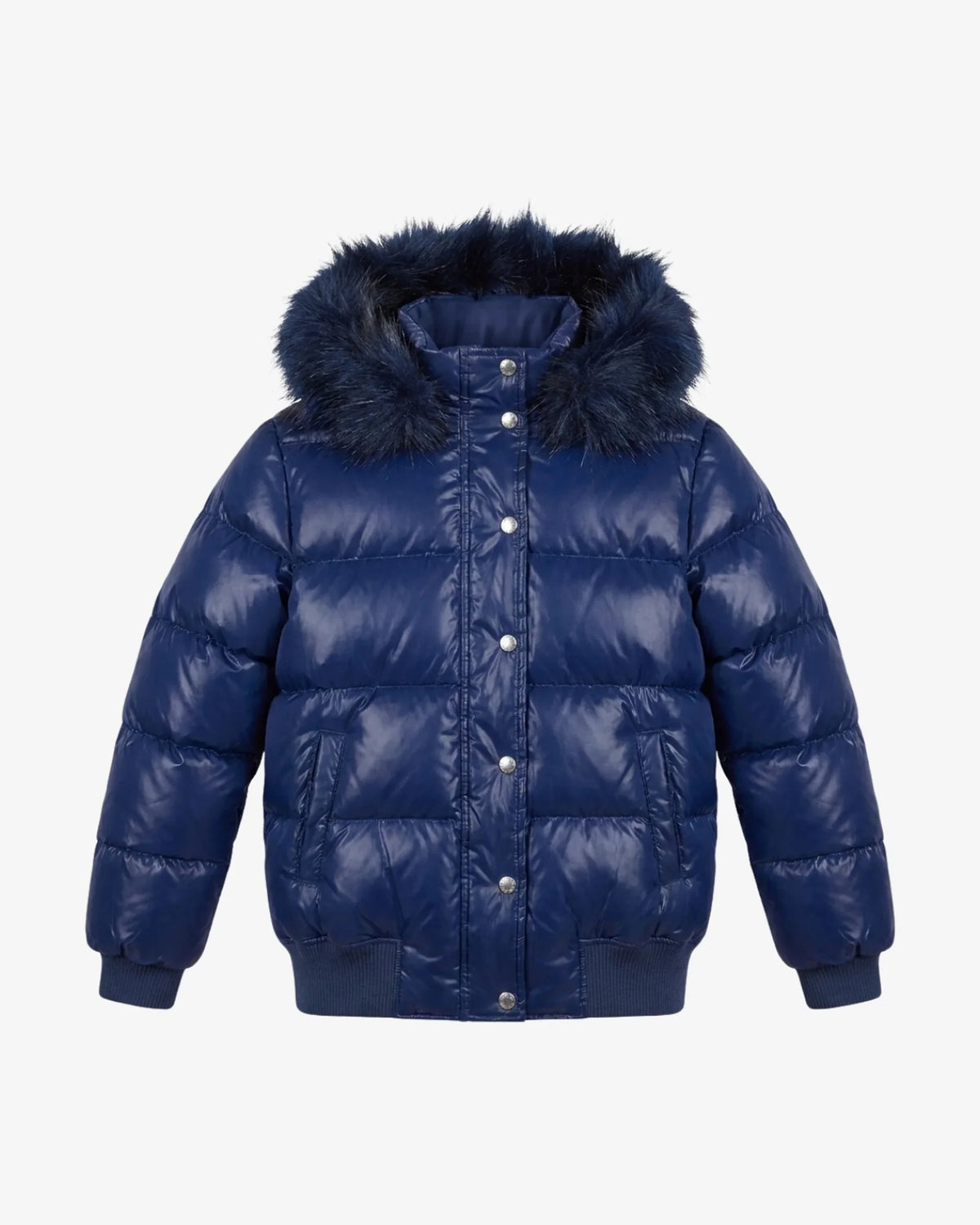 Navy Shine Kyla Puffer Coat