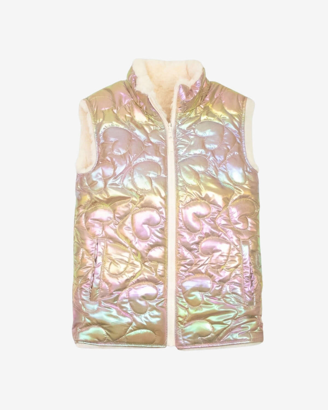 Rose Gold Girls Reversible Vest