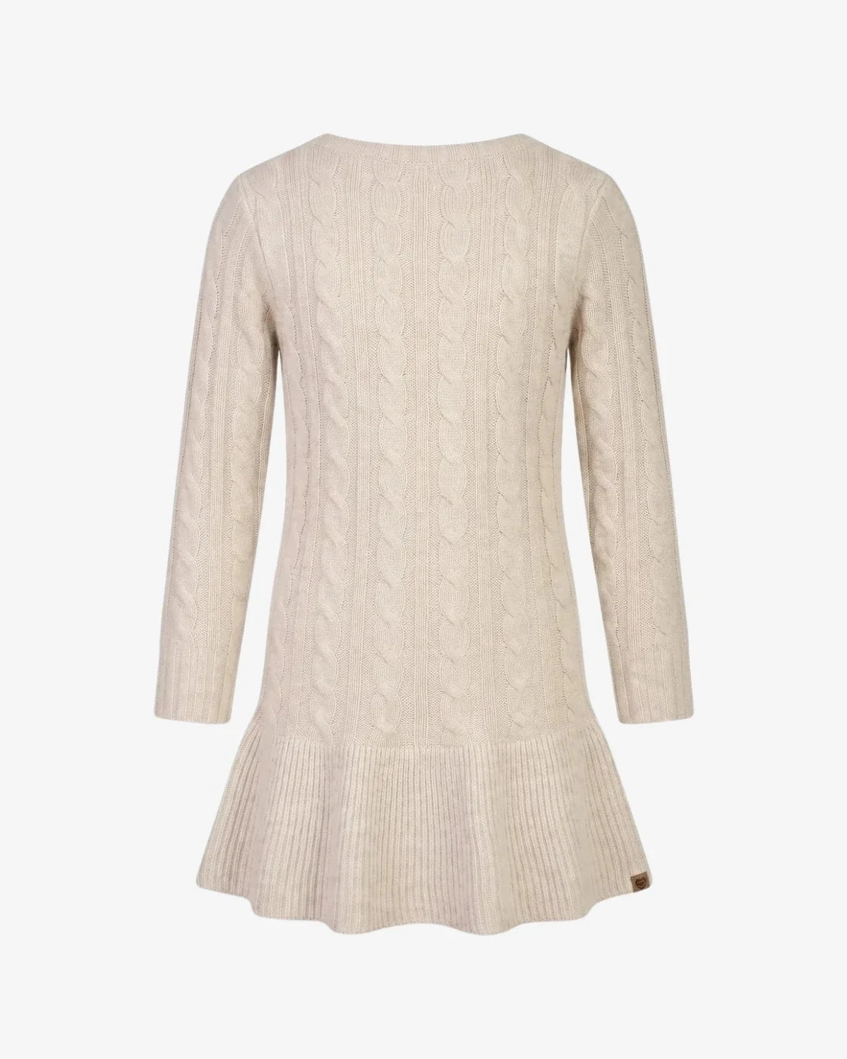 Cream Fisherman Sweater Dress