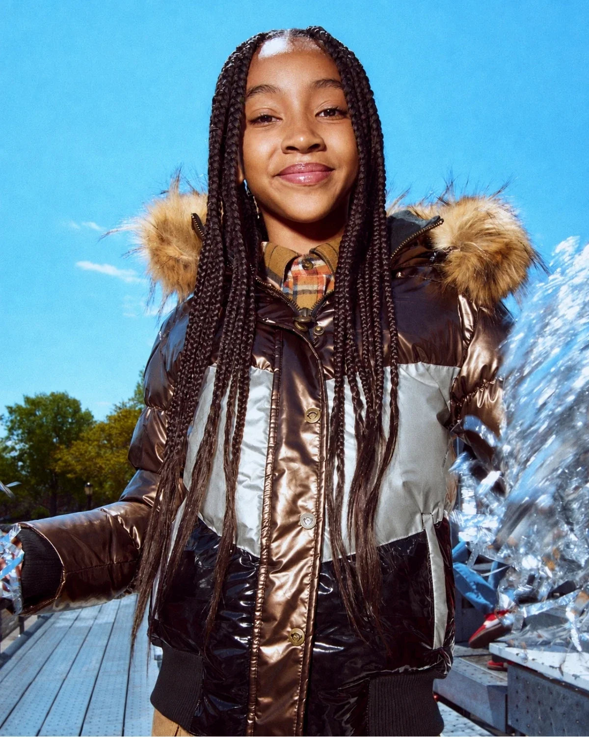 Copper Kylie Puffer Coat