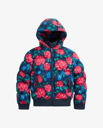 Navy Rose Garden Flurry Coat