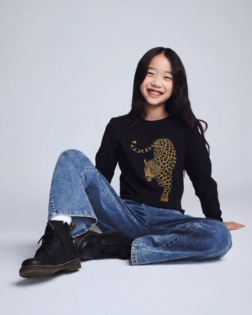 Leopard Black Elara Tee