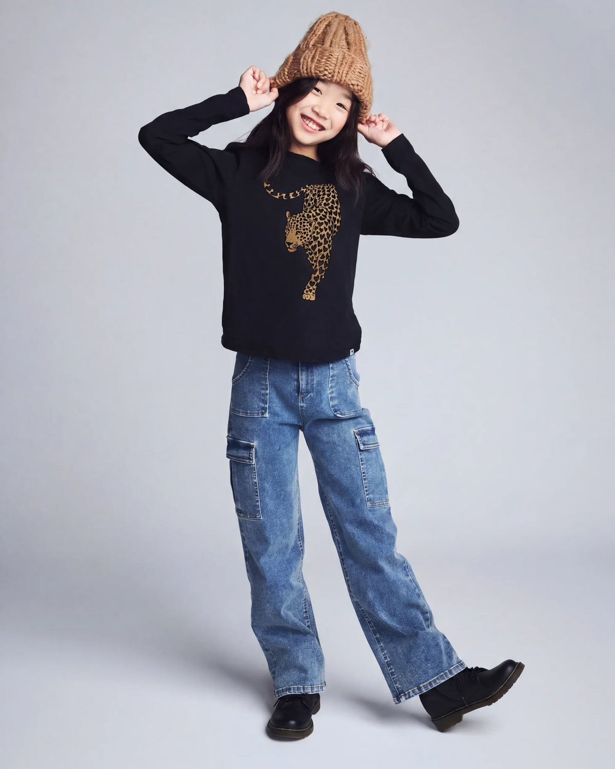 Leopard Black Elara Tee
