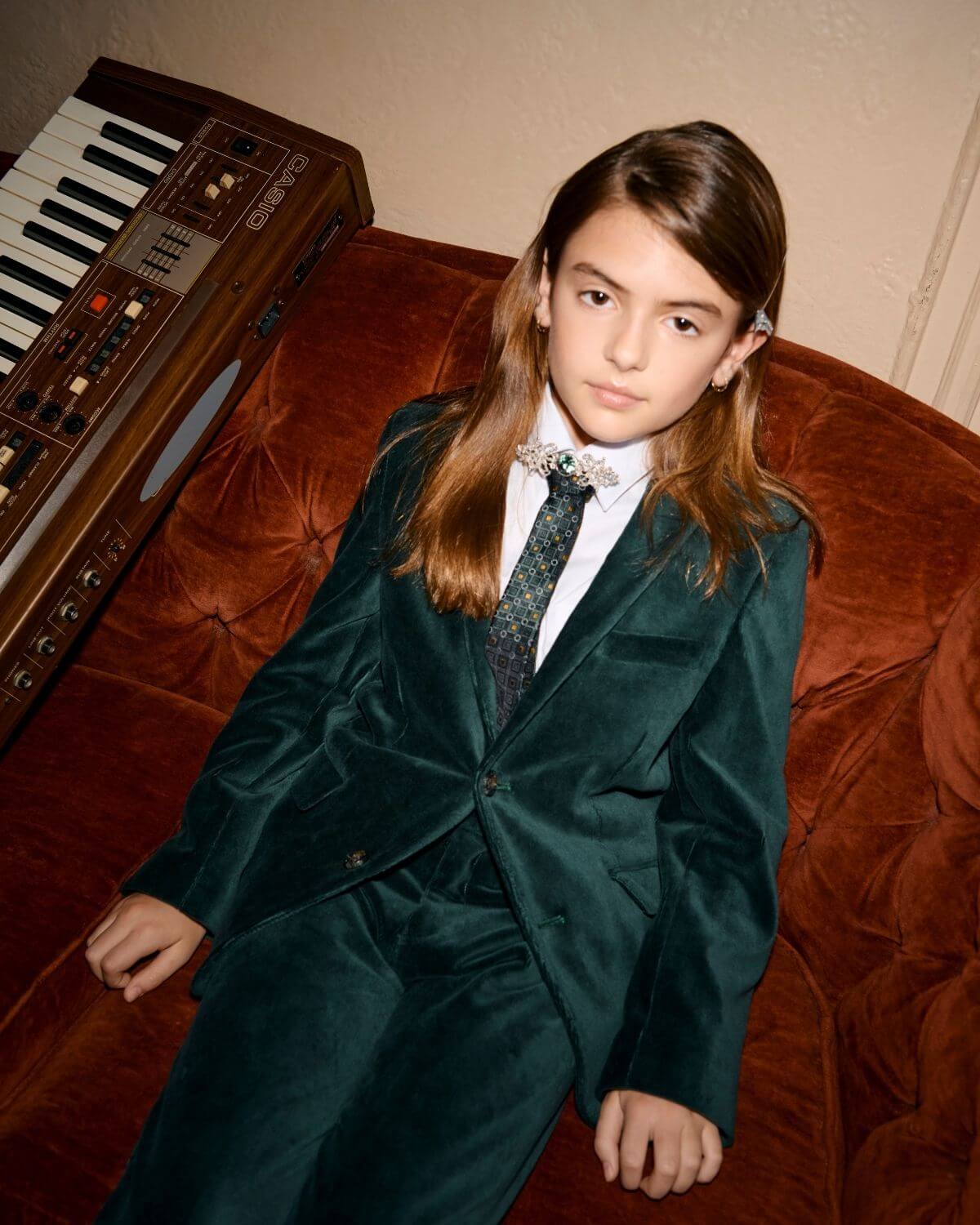 Evergreen Velvet Suit Blazer