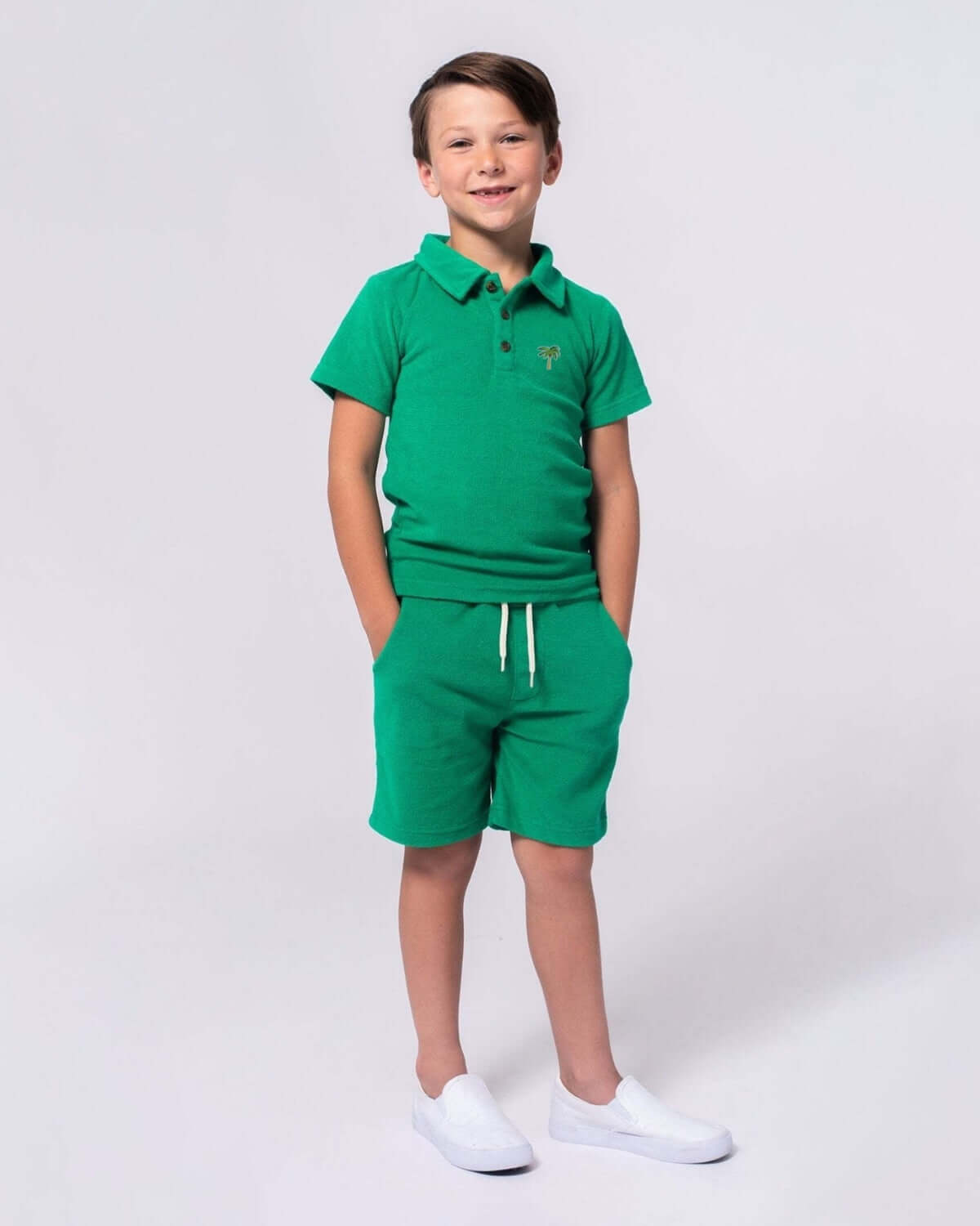 Kelly Green Terry Preston Shorts