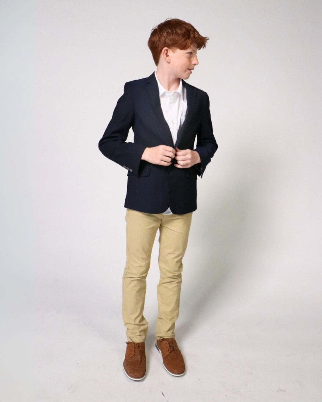 Light Khaki Skinny Twill Pants