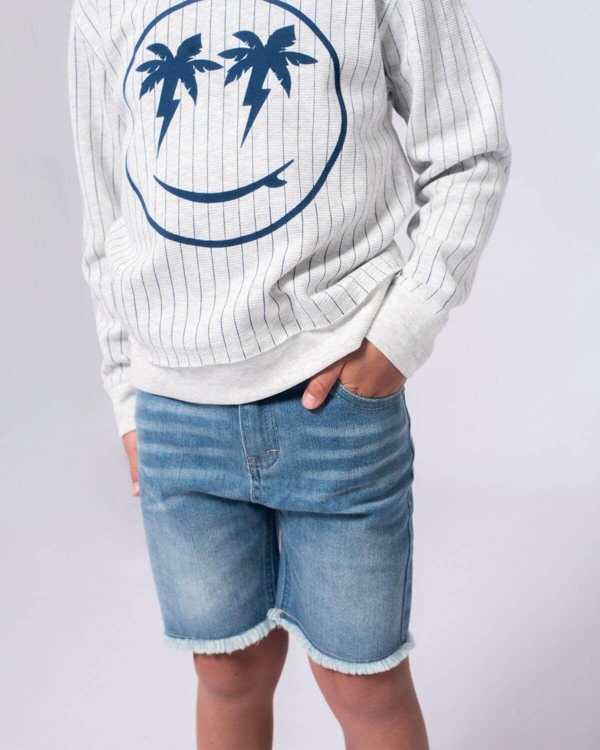 Light Wash Denim Shorts