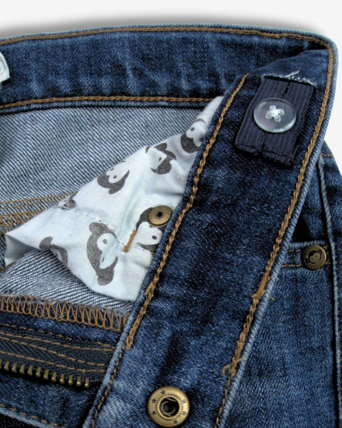 Medium Wash Slim Leg Denim