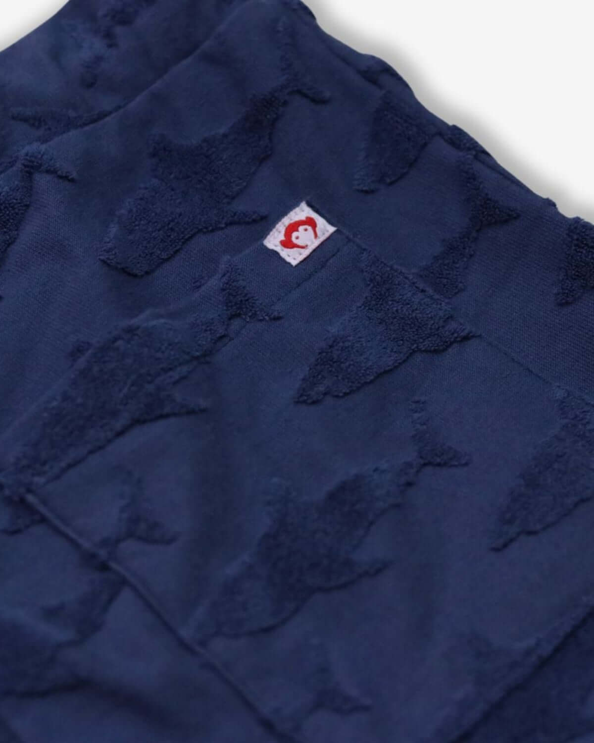 Navy Shark Resort Terry Shorts