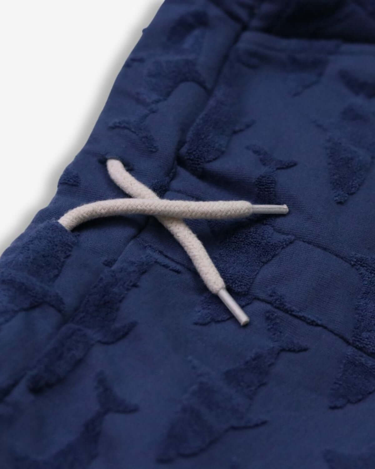 Navy Shark Resort Terry Shorts