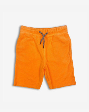 Orange Terry Camp Shorts