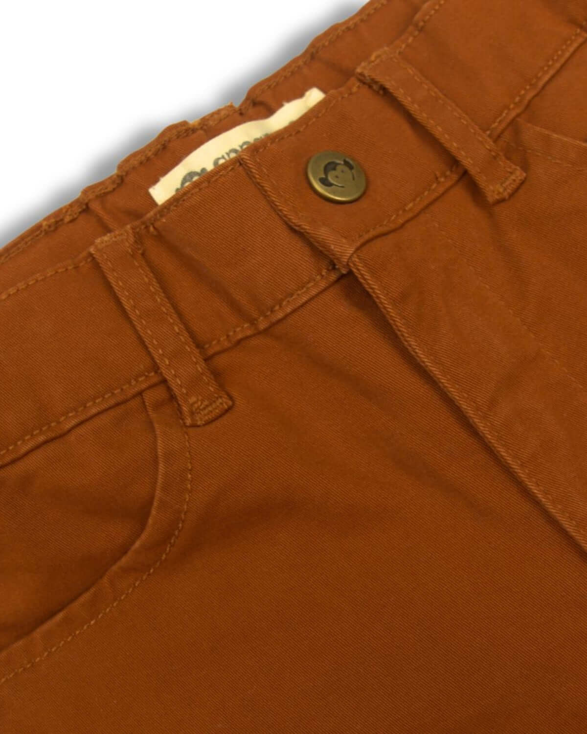 Terracotta Skinny Twill Pants