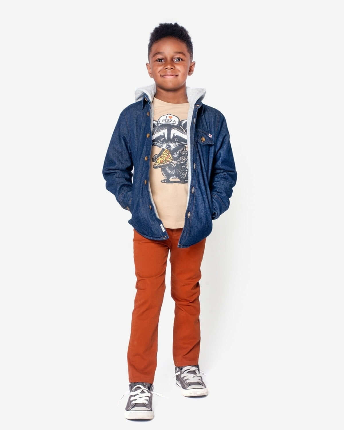 Terracotta Skinny Twill Pants