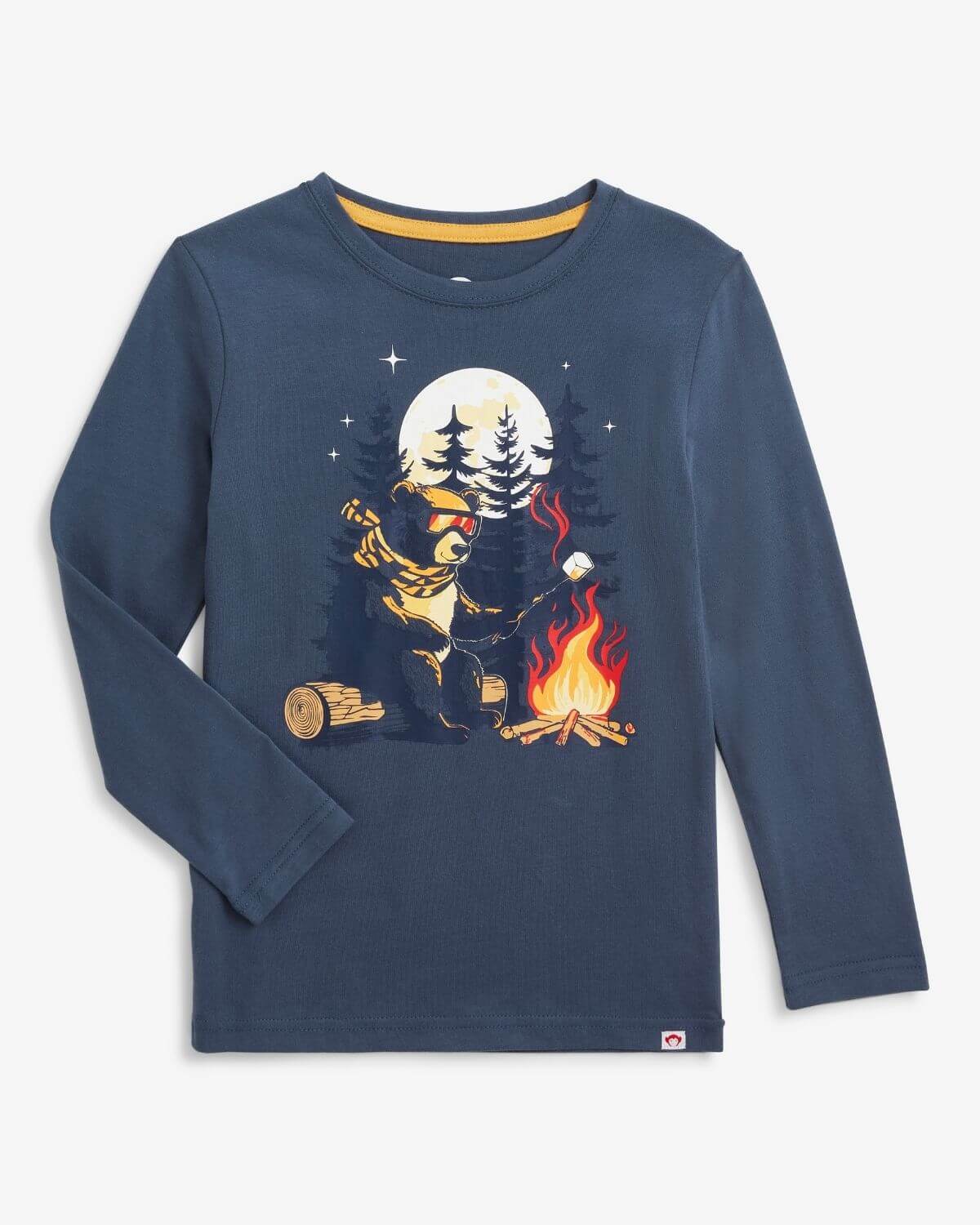 Teddy Smores Graphic Long Sleeve Tee
